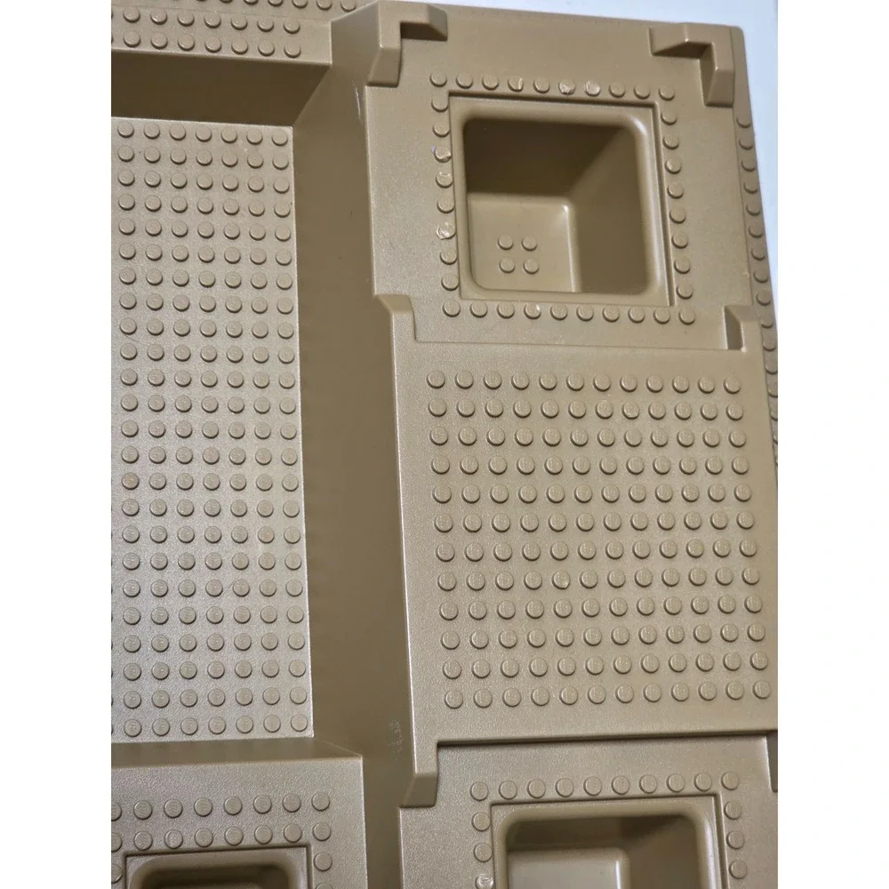 LEGO Dark Tan Raised Baseplate 32x48x6 (dots) with Level Front 7327 7627